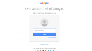 Halaman login google classroom
