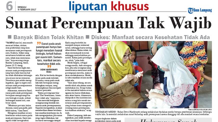 Perempuan tidak wajib disunat