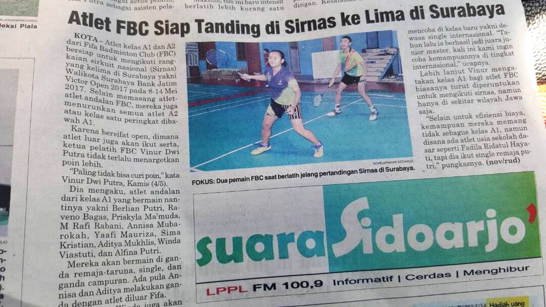 Atlet fbc siap tanding di sirnas di surabaya