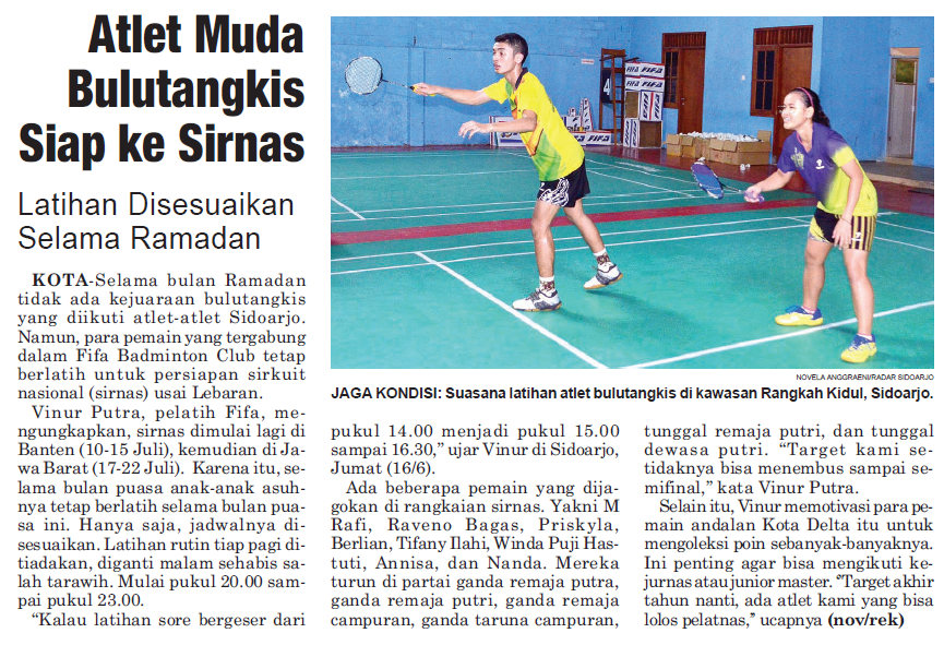 Atlet muda bulutangkis siap ke sirnas