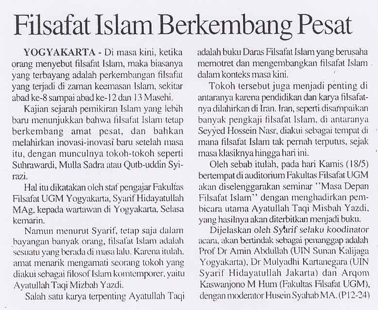 Filsafat islam berkembang pesat