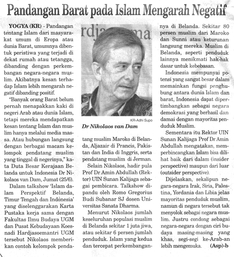 Pandangan barat tentang islam mulai negatif