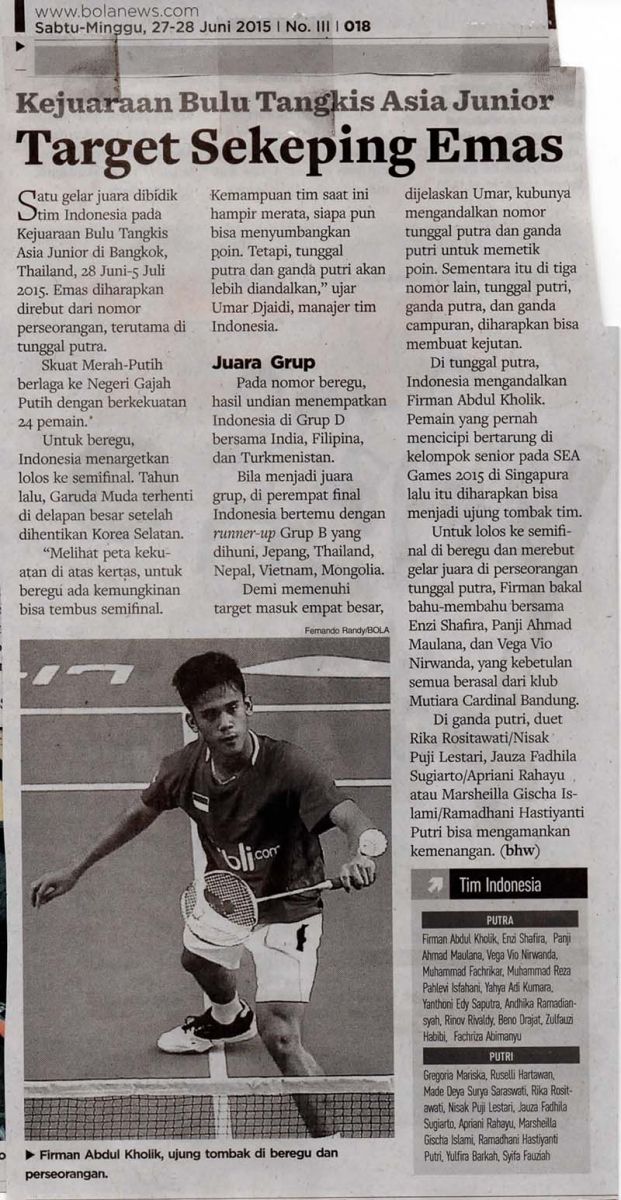 Target sekeping emas