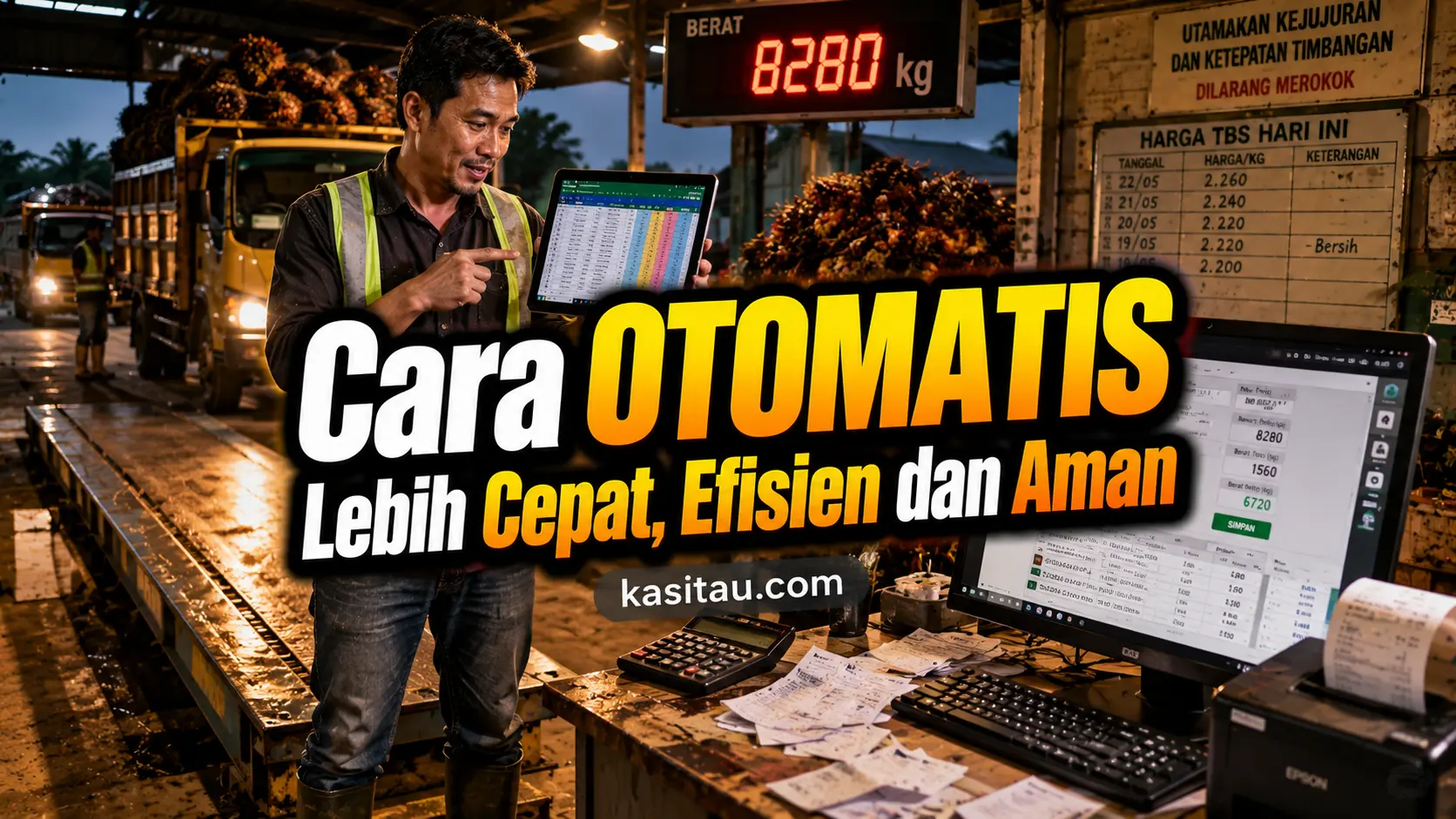 Cara Mencatat Hasil Timbangan Sawit Secara Otomatis: Lebih Cepat, Rapi, dan Minim Salah Hitung