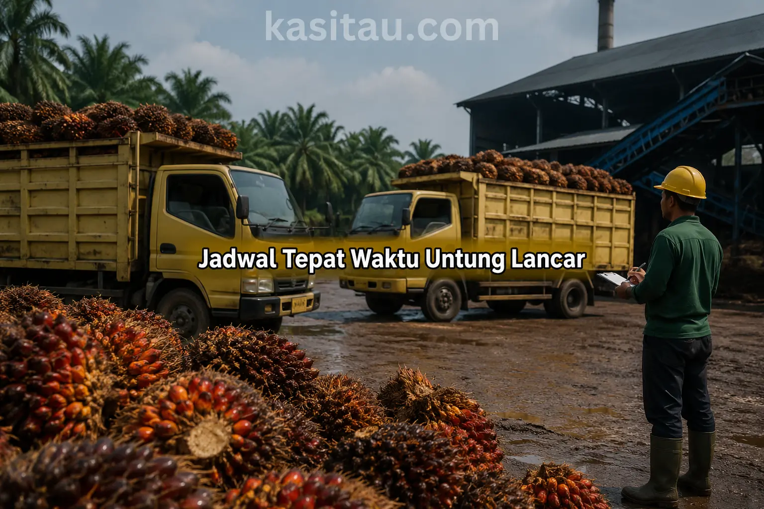 Cara Mengatur Jadwal Angkut Sawit ke Pabrik agar Buah Tidak Restan dan Harga Tetap Bagus