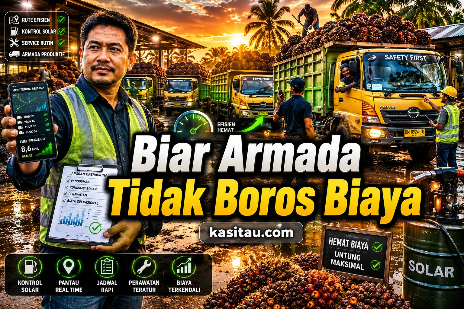 Cara Mengelola Armada Truk Sawit Agar Efisien dan Tidak Boros Biaya Operasional