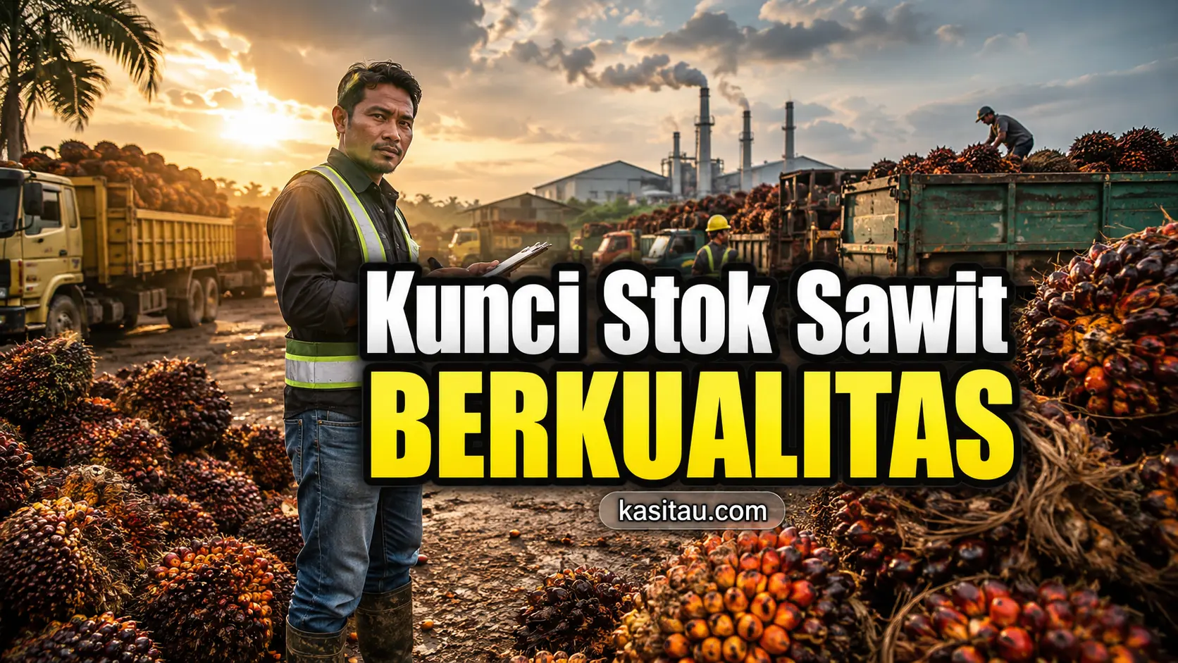 Cara Mengelola Stok Sawit Sebelum Dikirim ke Pabrik Agar Tidak Rugi dan Buah Tetap Berkualitas