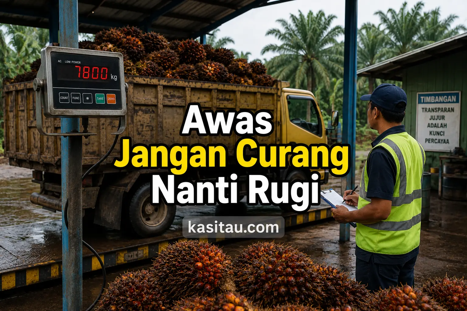Cara Menghindari Kecurangan Timbangan Sawit agar Tidak Rugi Diam-Diam