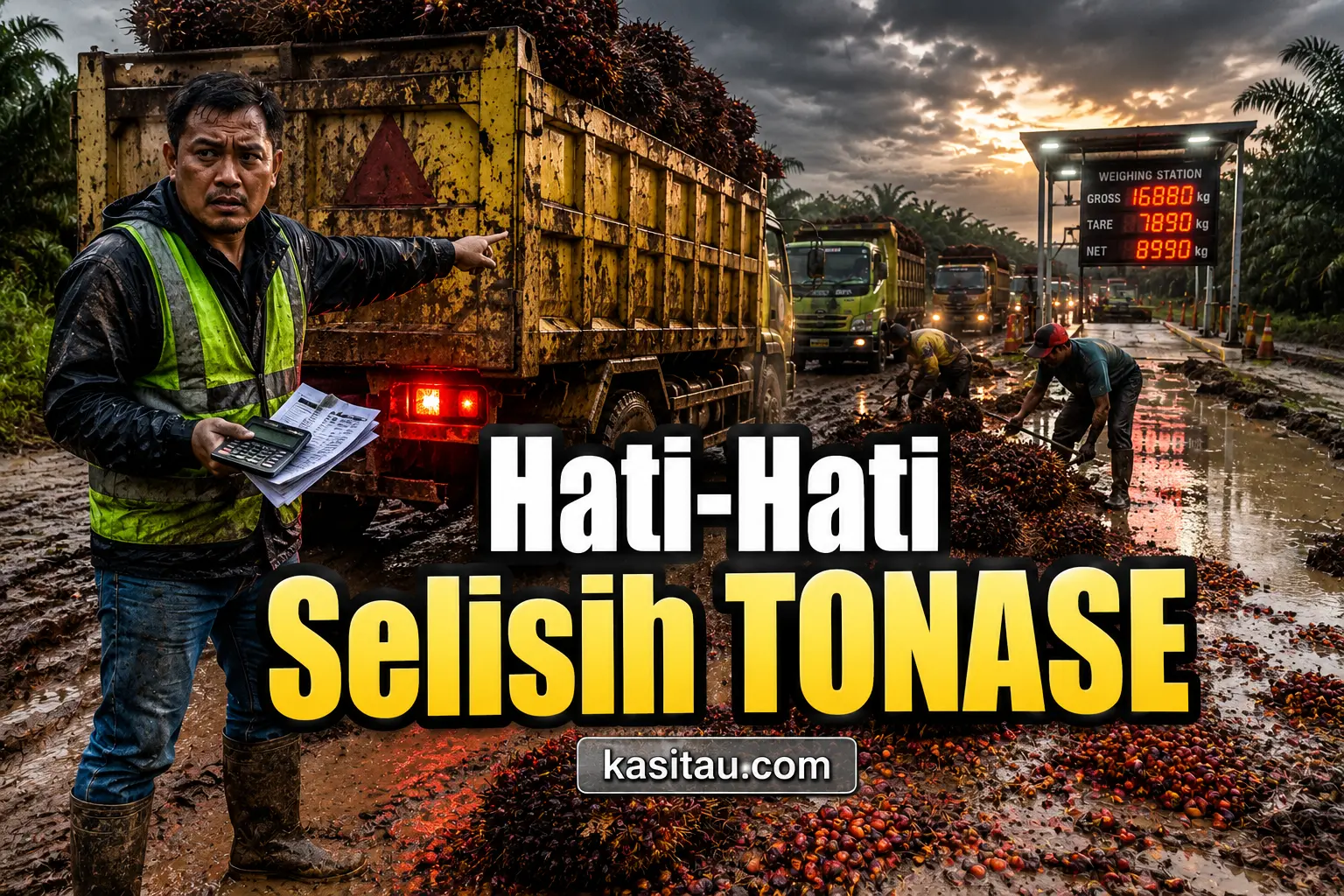 Cara Menghindari Selisih Tonase Sawit: Biar Tidak Rugi dan Tidak Ribut di Lapangan