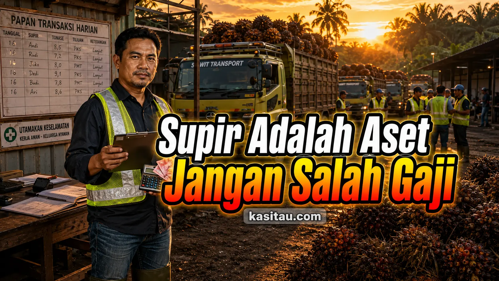 Cara Menghitung Gaji Supir Sawit: Biar Adil, Tidak Ribut, dan Supir Makin Loyal