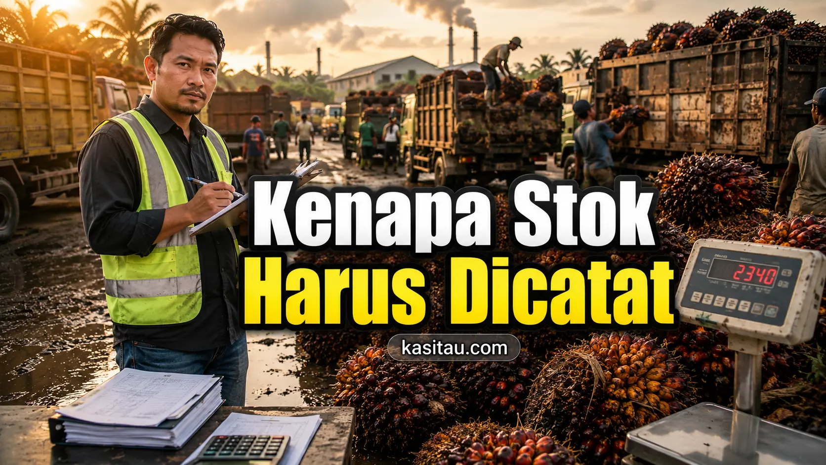 Cara Menghitung Stok Sawit Harian Agar Tidak Selisih dan Bisnis Lebih Rapi