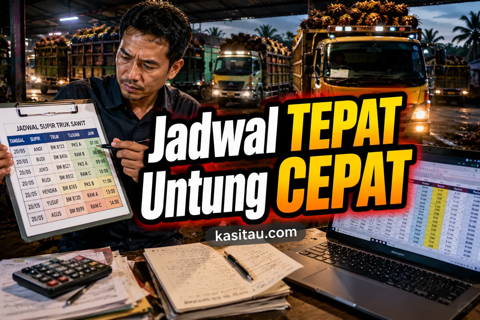 Cara Mengatur Jadwal Supir Truk Sawit: Biar Pengiriman Lancar dan Tidak Bentrok