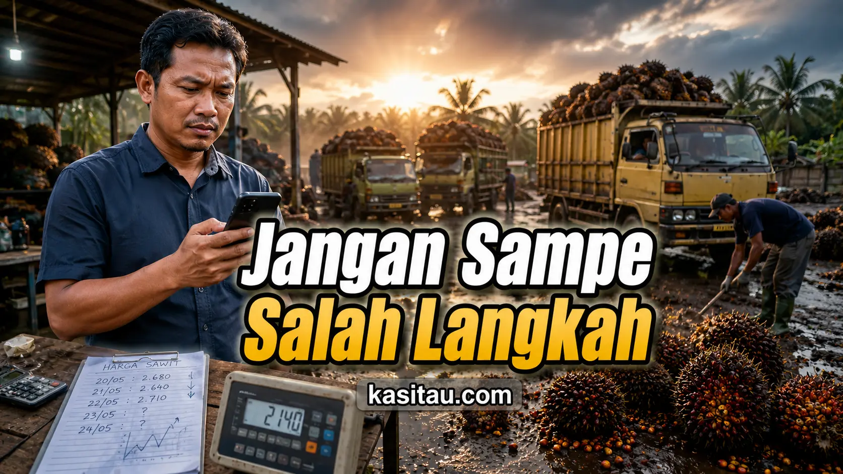 Faktor dan Cara Membaca Harga Sawit Naik Turun Agar Toke dan Petani Tidak Salah Ambil Keputusan