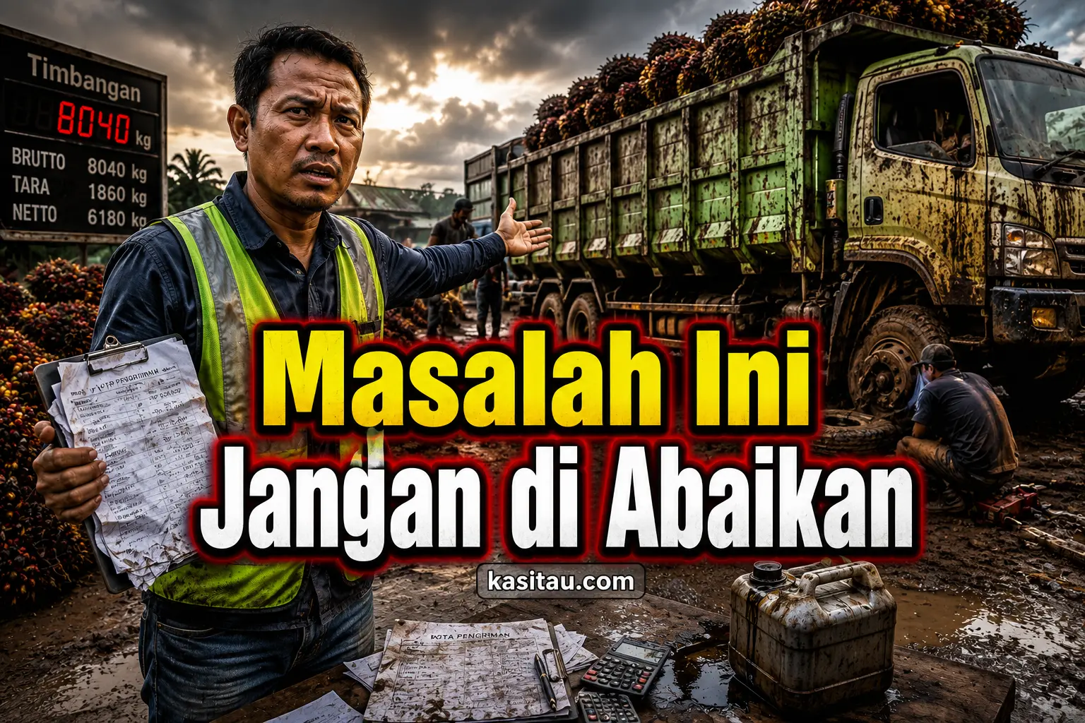 Masalah Umum Supir Truk Sawit dan Solusinya: Biar Pengiriman Lancar dan Bisnis Tidak Bocor