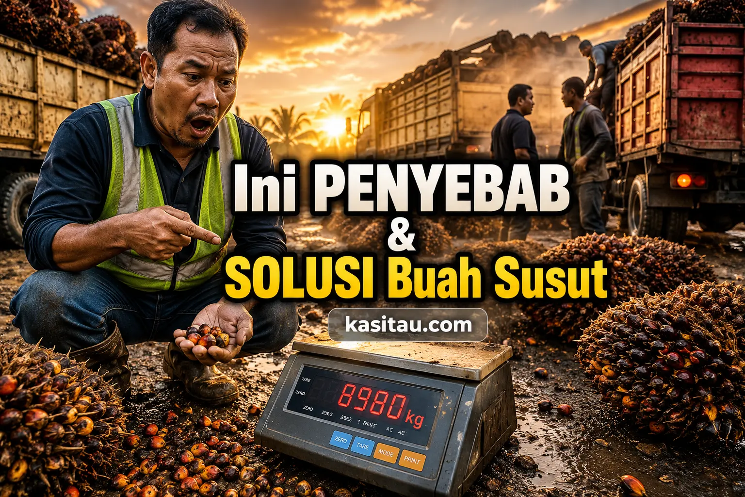 Penyebab dan Cara Menghindari Susut Berat Sawit Agar Tidak Rugi