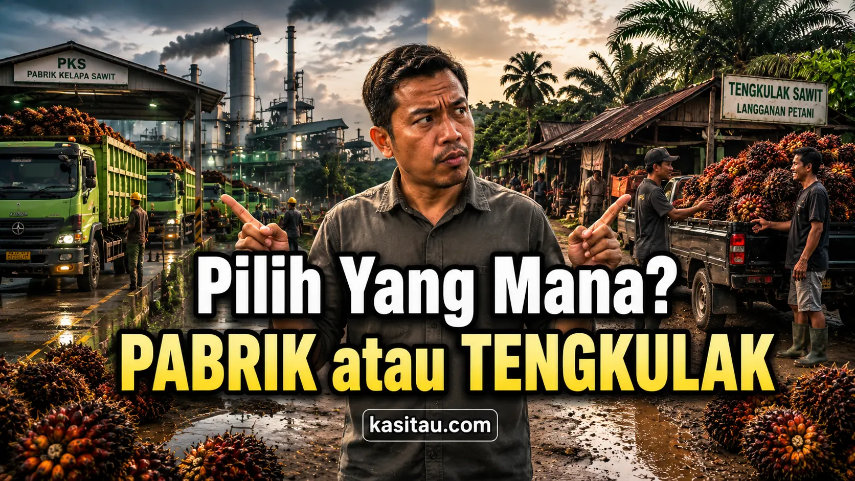 Jual Sawit ke Pabrik atau Tengkulak? Ini Perbedaan, Keuntungan, dan Risikonya