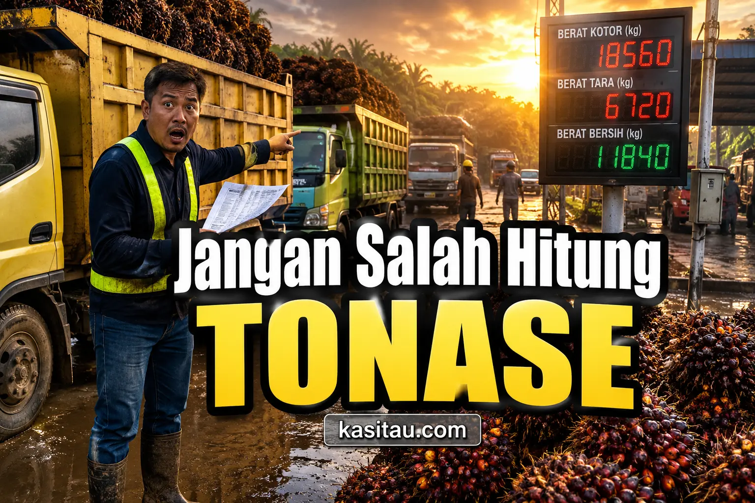 Perbedaan Tonase dan Berat Timbangan Sawit: Jangan Sampai Salah Hitung dan Bikin Rugi