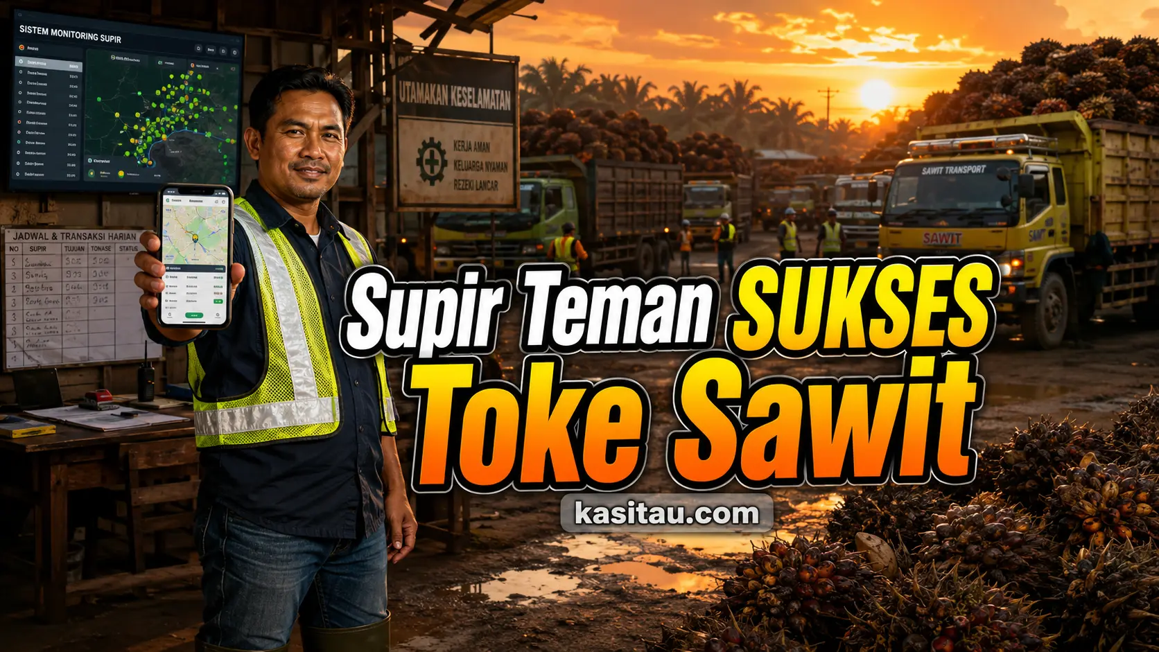 Sistem Monitoring Supir untuk Bisnis Sawit: Cara Mengontrol Pengiriman Agar Lebih Aman dan Teratur