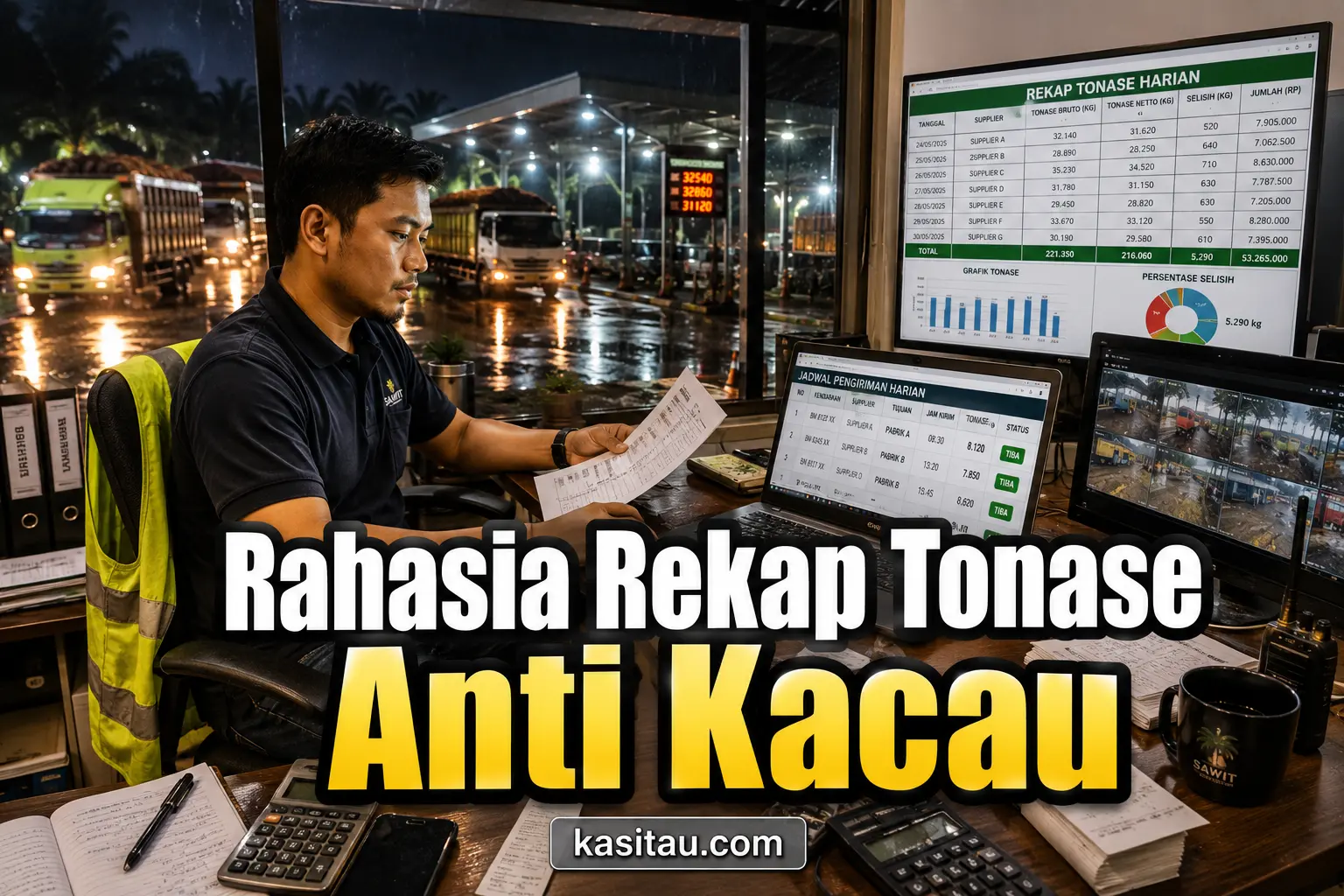Sistem Rekap Tonase Harian untuk Toke Sawit: Cara Mengontrol Muatan Agar Tidak Bocor dan Lebih Rapi