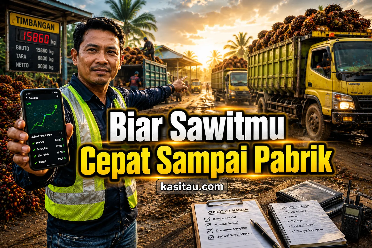 Tips Mengelola Supir Agar Pengiriman Tepat Waktu dan Bisnis Sawit Makin Lancar