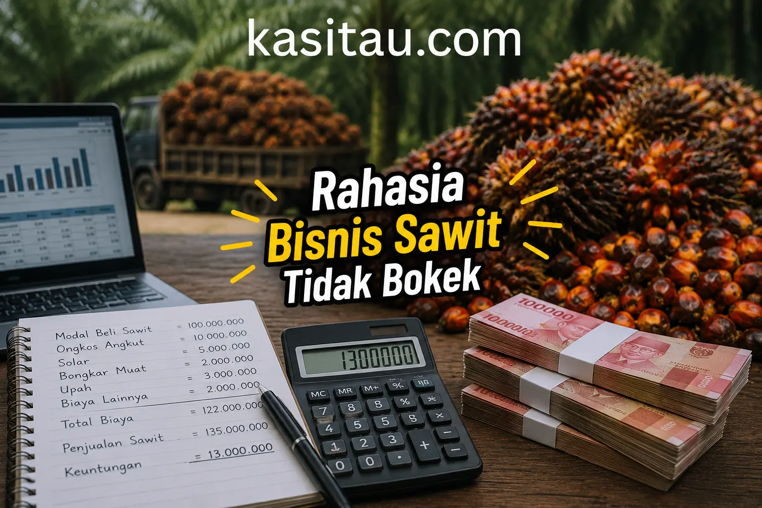 Tips Mudah Mengelola Keuangan Bisnis Sawit Agar Untung Stabil dan Tidak Bokek Mendadak