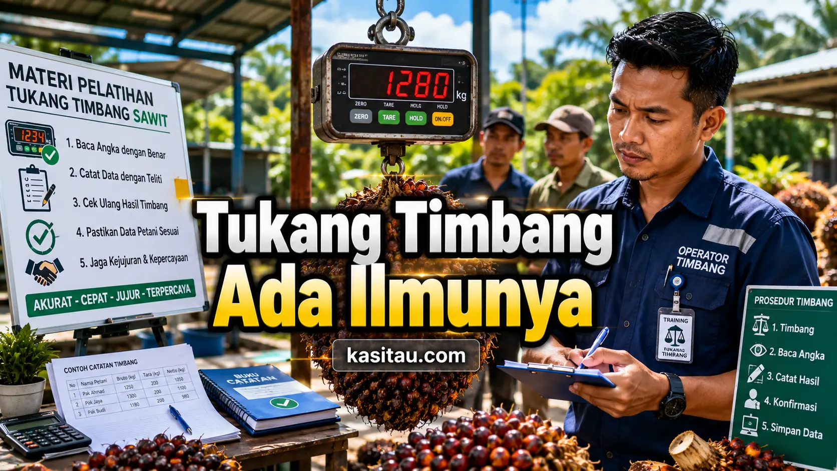 Tukang Timbang Sering Salah Catat? Begini Cara Melatih Agar Hasil Timbangan Sawit Lebih Akurat dan Dipercaya Petani