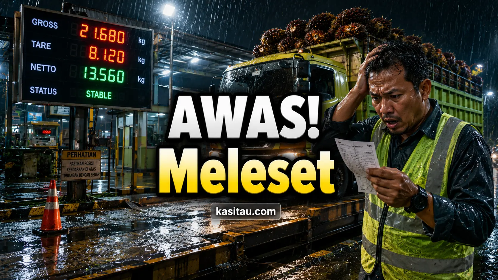 Jangan Asal Lihat Angka! Cara Membaca Hasil Timbangan Sawit dengan Benar Agar Tidak Salah Hitung