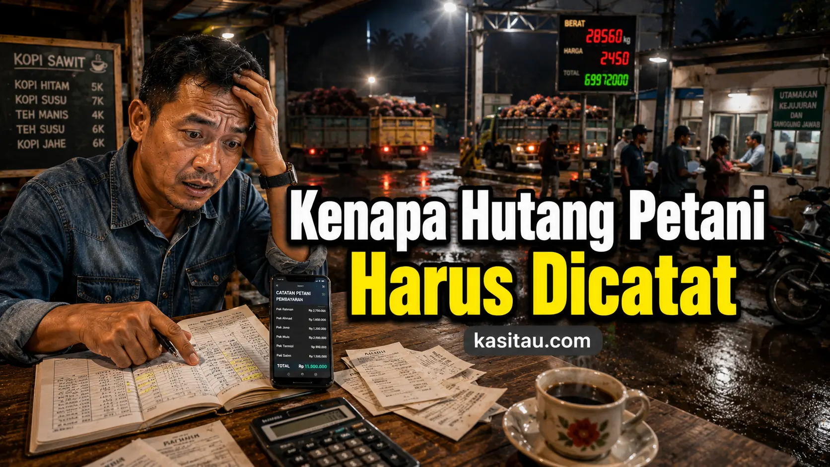 Banyak Toke Sawit Baru Sadar Setelah Rugi! Cara Membuat Catatan Hutang Piutang Petani Sawit yang Rapi dan Mudah Dipantau