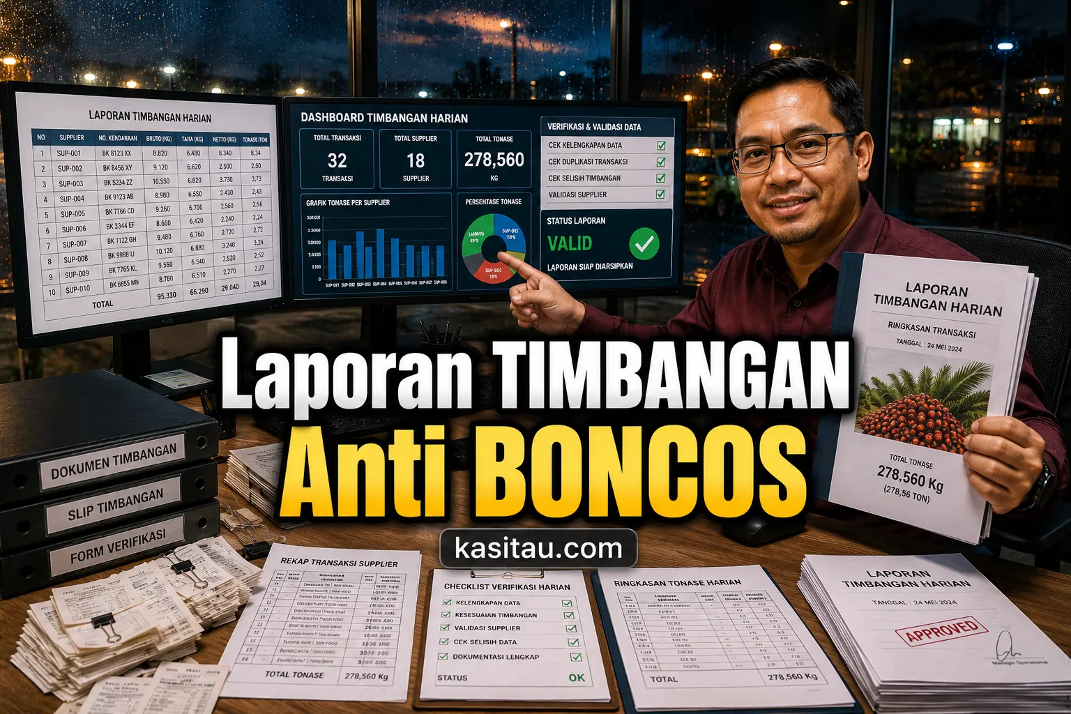 Masih Bingung Membuat Laporan Timbangan Harian? Begini Cara Menyusunnya Agar Data Tidak Berantakan
