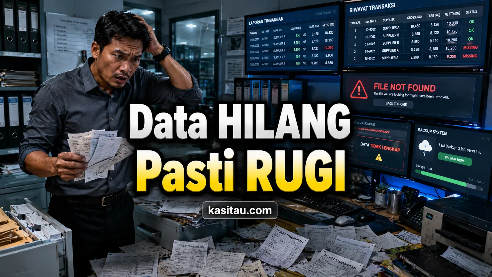 Data Timbangan Hilang Bisa Bikin Rugi! Ini Cara Menyimpan Data Timbangan Secara Aman dan Mudah Dicari