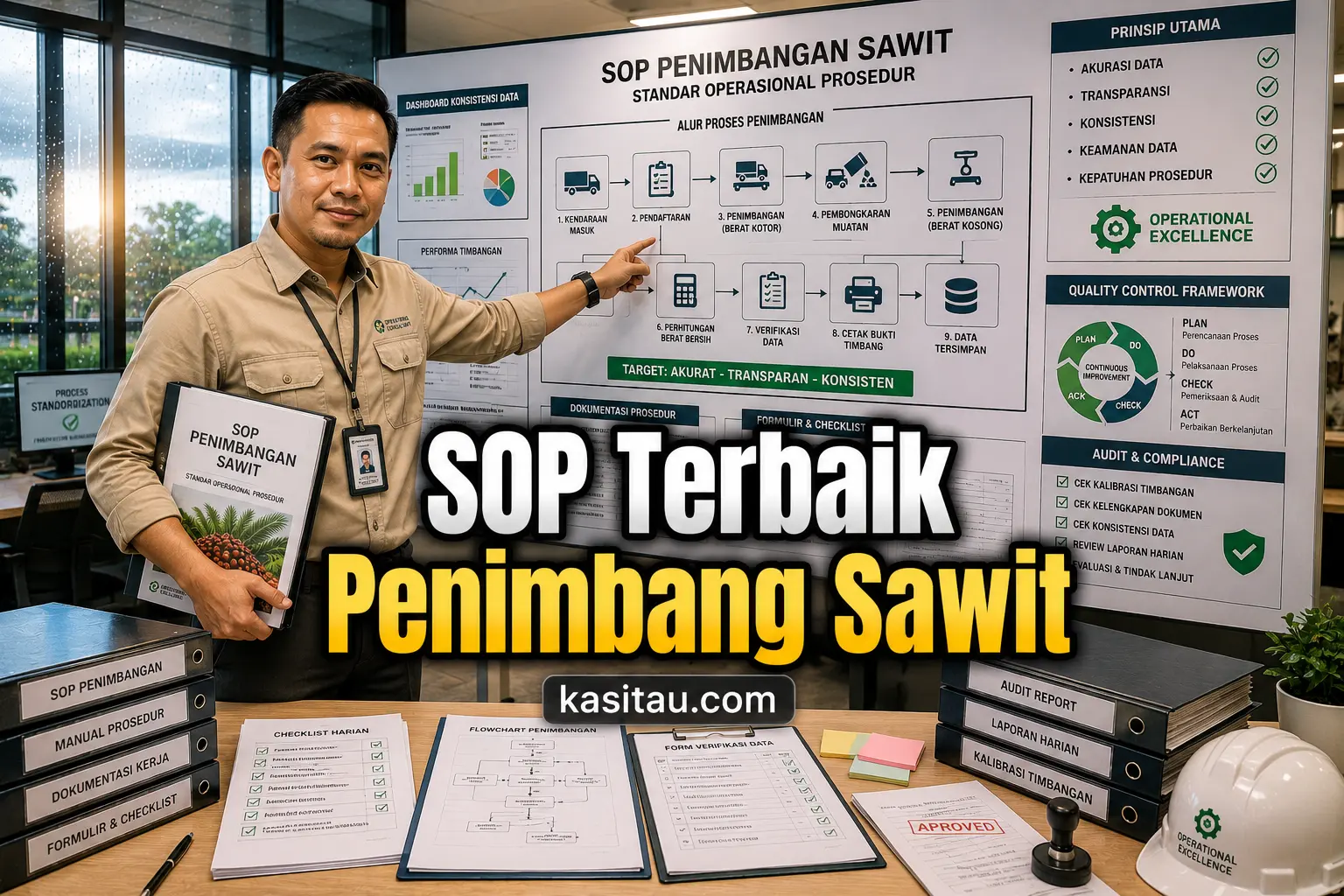 SOP Penimbangan Sawit Belum Ada? Ini Cara Membuat SOP yang Rapi Agar Tidak Terjadi Selisih dan Kesalahan Data
