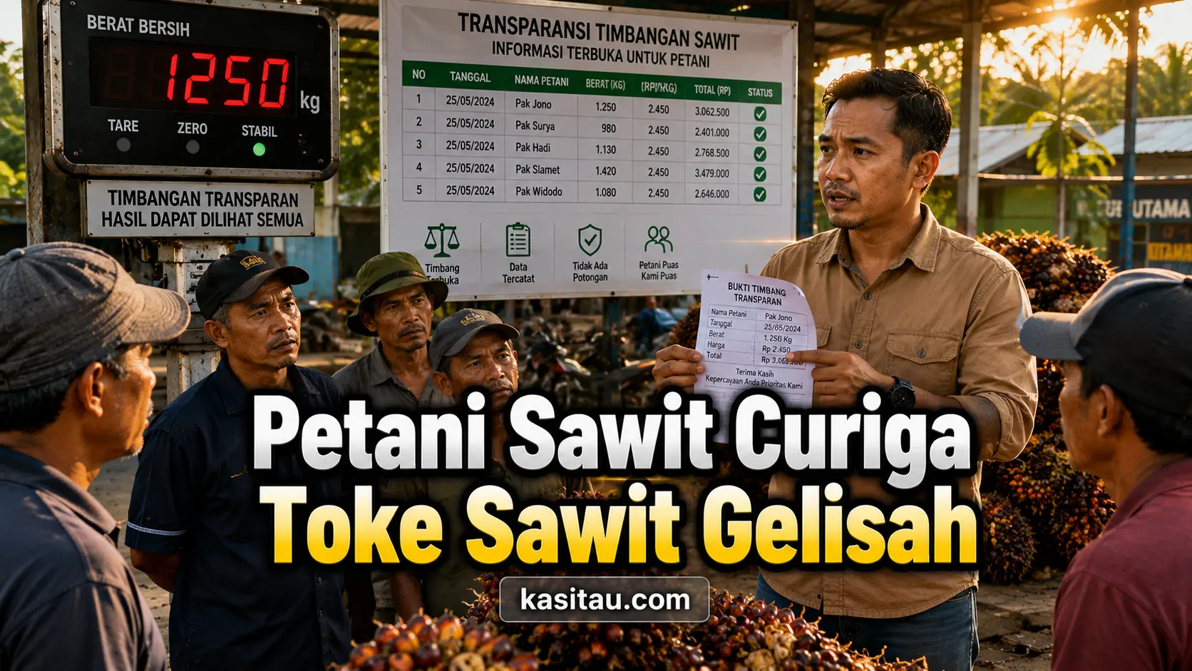 Petani Masih Curiga Soal Timbangan Sawit? Begini Sistem Transparansi yang Bisa Meningkatkan Kepercayaan dan Loyalitas