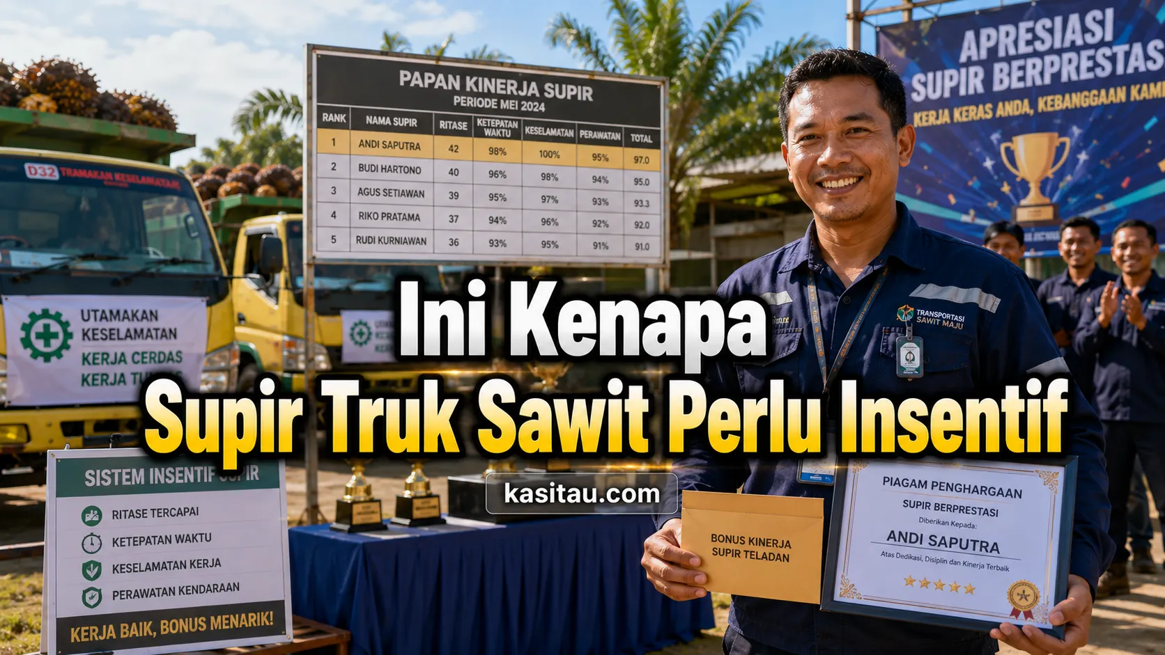 Supir Sawit Semangat Kerja Kalau Ada Bonus? Begini Sistem Insentif yang Adil dan Menguntungkan Semua Pihak
