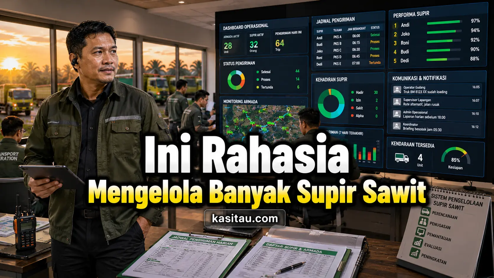 Banyak Supir Sawit, Banyak Masalah? Begini Cara Mengelolanya Agar Operasional Tetap Tertib dan Menguntungkan
