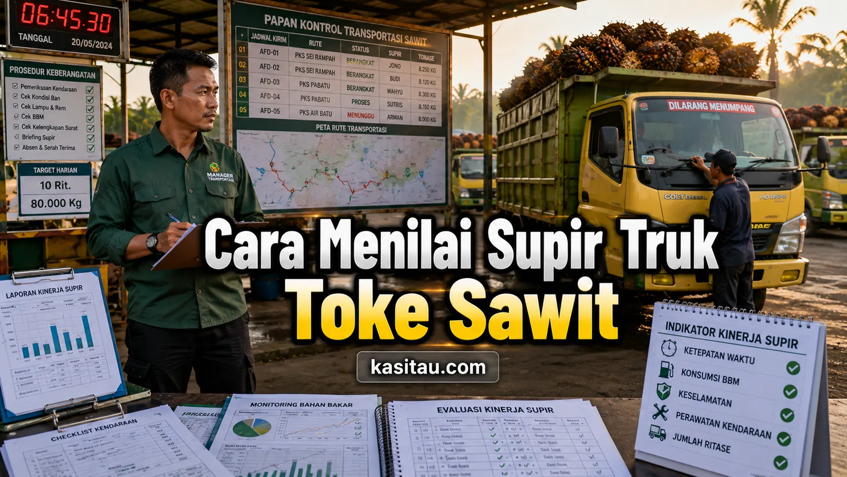 Supir Truk Sawit Rajin Belum Tentu Berkinerja Baik! Begini Cara Menilai Kinerjanya Secara Adil dan Objektif