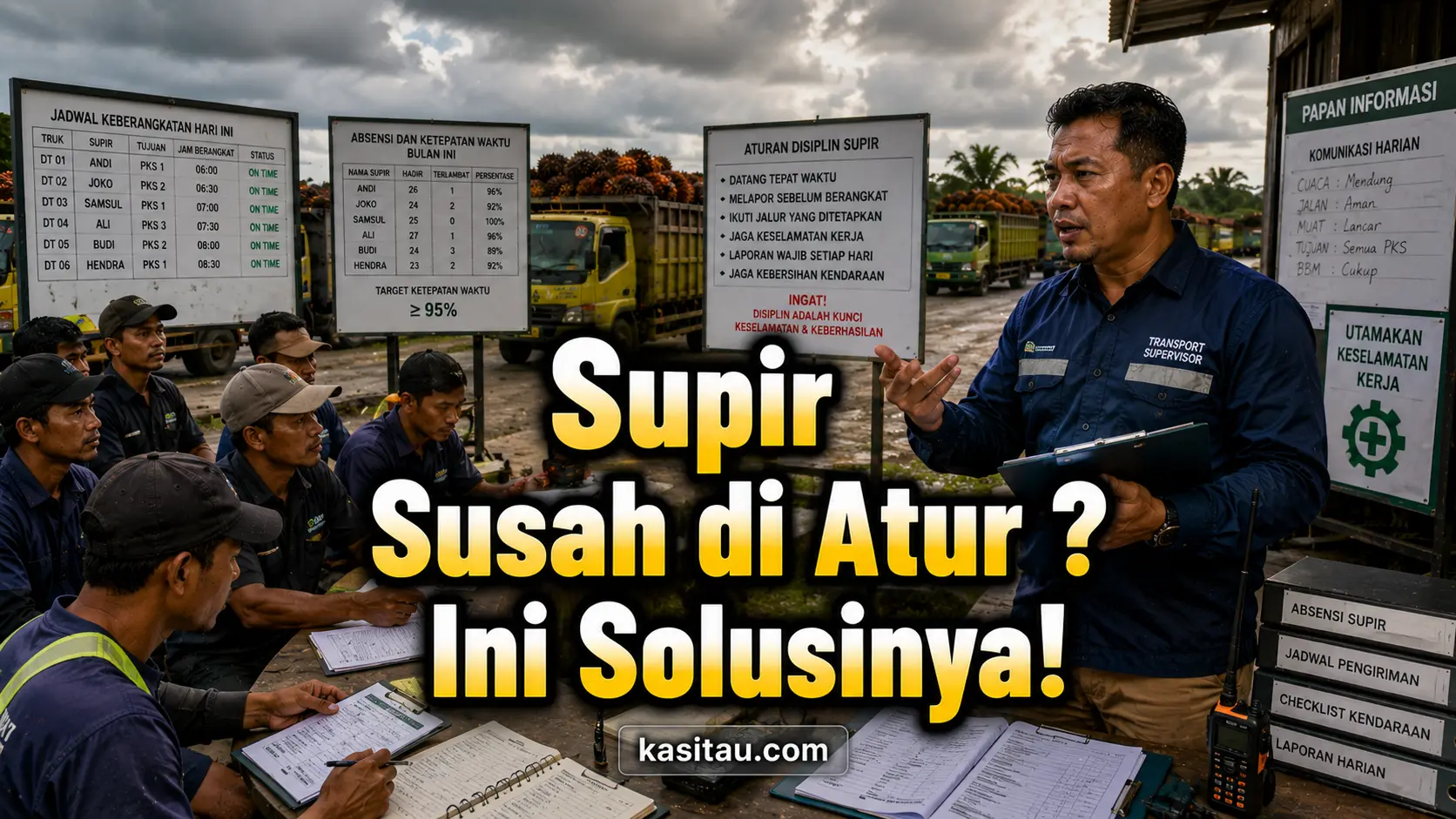 Supir Sawit Susah Diatur? Ini Cara Menjaga Disiplin Kerja Tanpa Harus Marah-Marah Setiap Hari