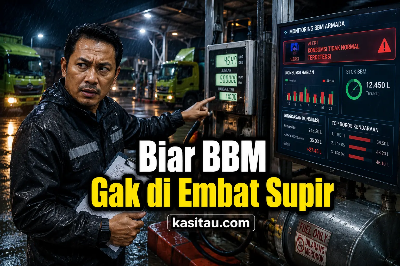 Sering Kehilangan BBM Tanpa Disadari? Ini Tips Menghindari Penyalahgunaan BBM oleh Supir yang Terbukti Efektif